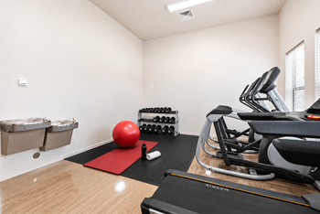 Fitness center with cardio equipment